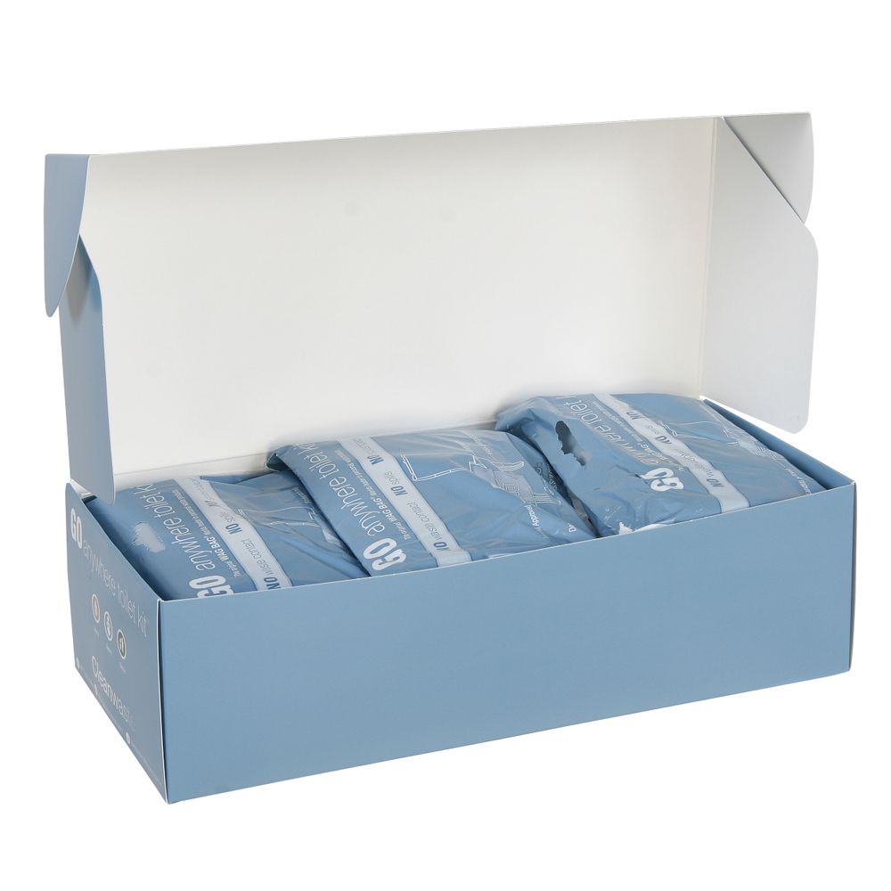 Open WAG BAGS 12 Pack by NRS for disposable face masks, ensuring odor control and freshness.