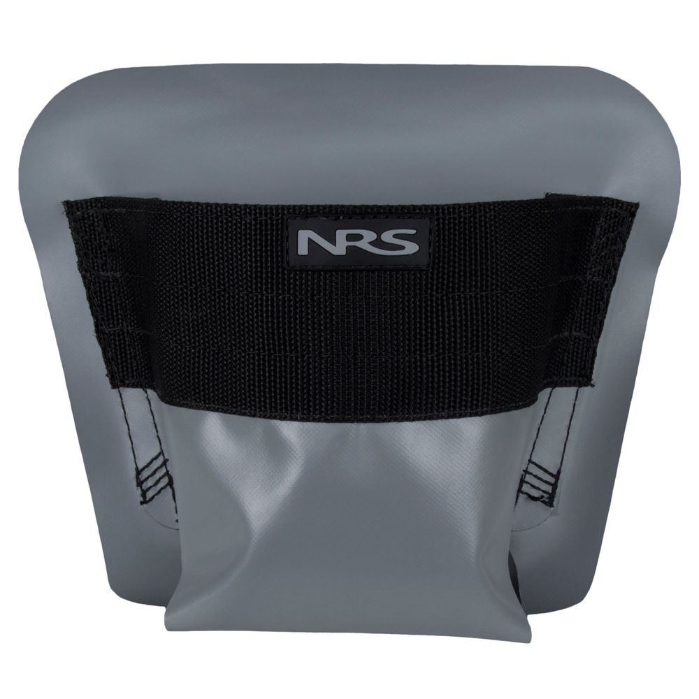 NRS Pennel Orca Hypalon Foot Cups, a gray rectangular object, feature a black mesh pocket with sturdy footholds and the 'NRS' logo at the top center.