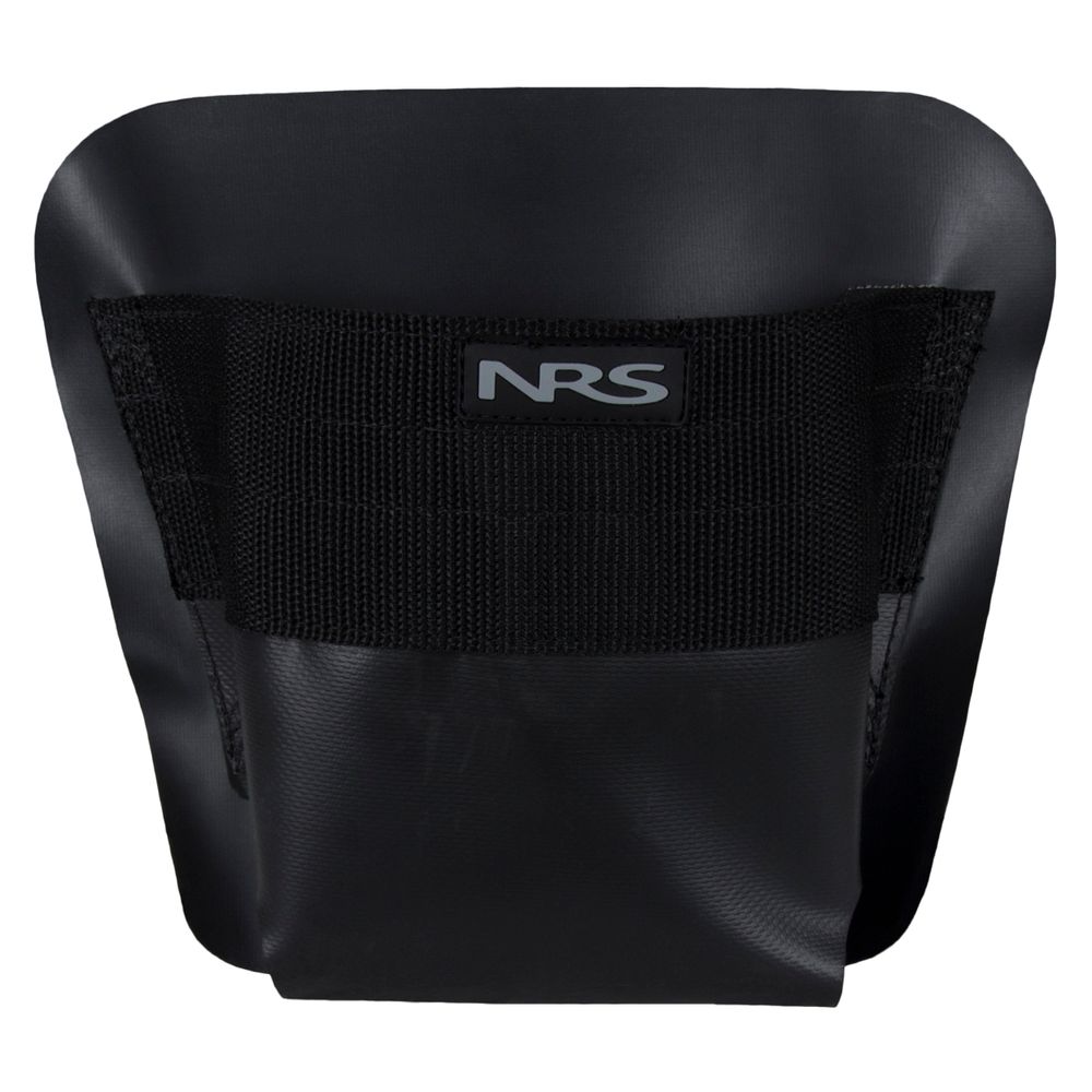 The NRS kayak thwart bag, featuring a textured pouch and Velcro attachments, is designed for securely storing small items. Made from durable Pennel Orca material, this black bag enhances any kayak setup while keeping essentials easily accessible.