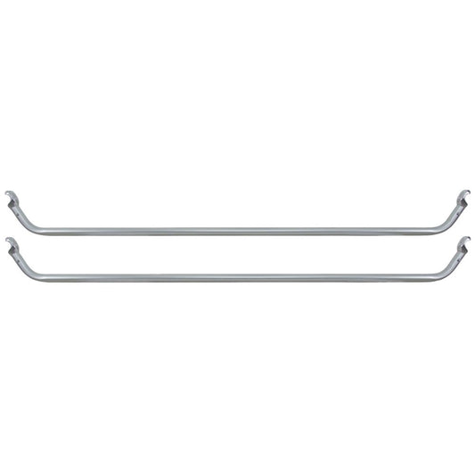 Two Sport Cat Drop Rails by NRS, featuring curved ends reminiscent of towel bars, set against a white backdrop.