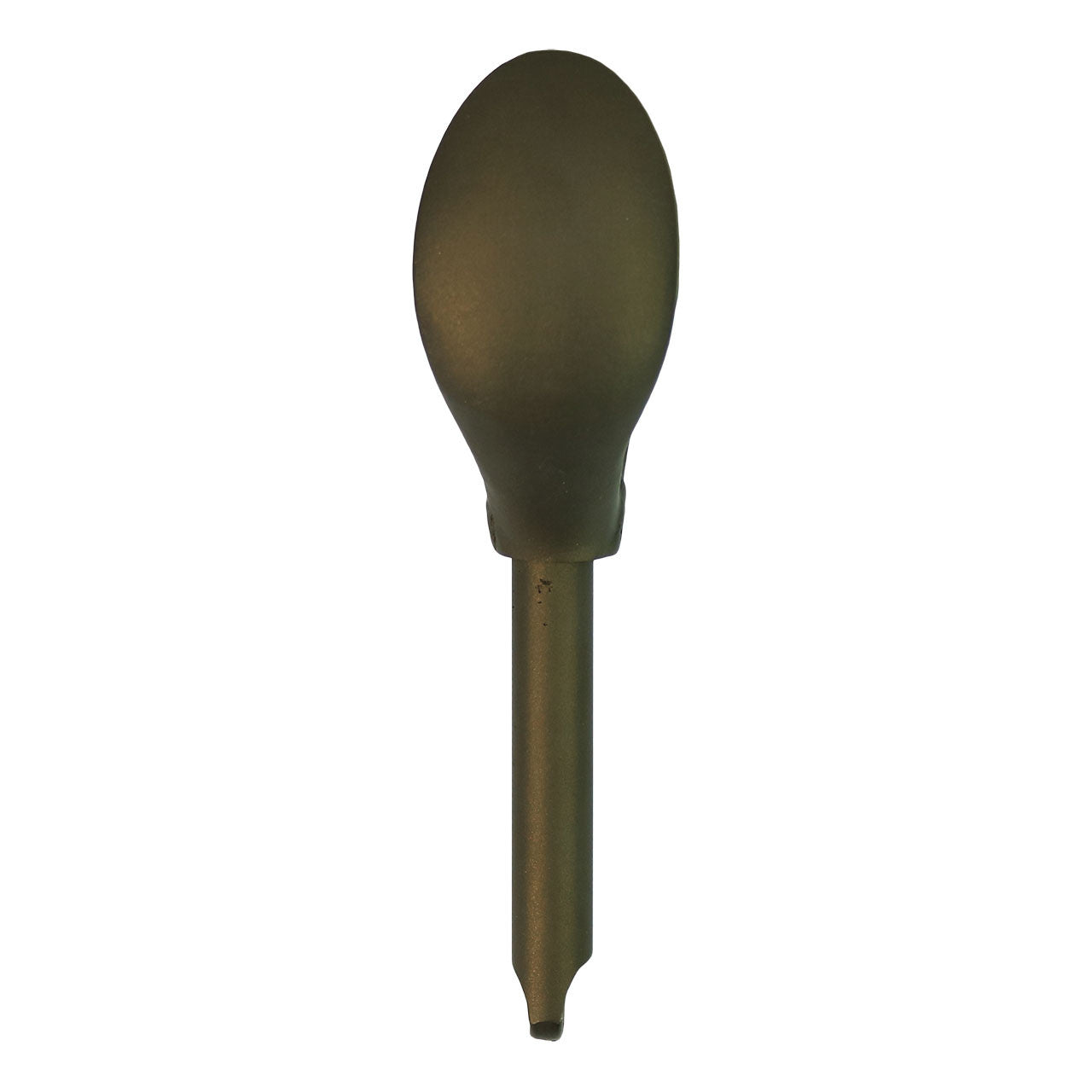 A dark green plastic spoon with a short handle, reminiscent of the sleek design seen in Sawyer's King Cobra Oar Lock, is displayed on a white background.