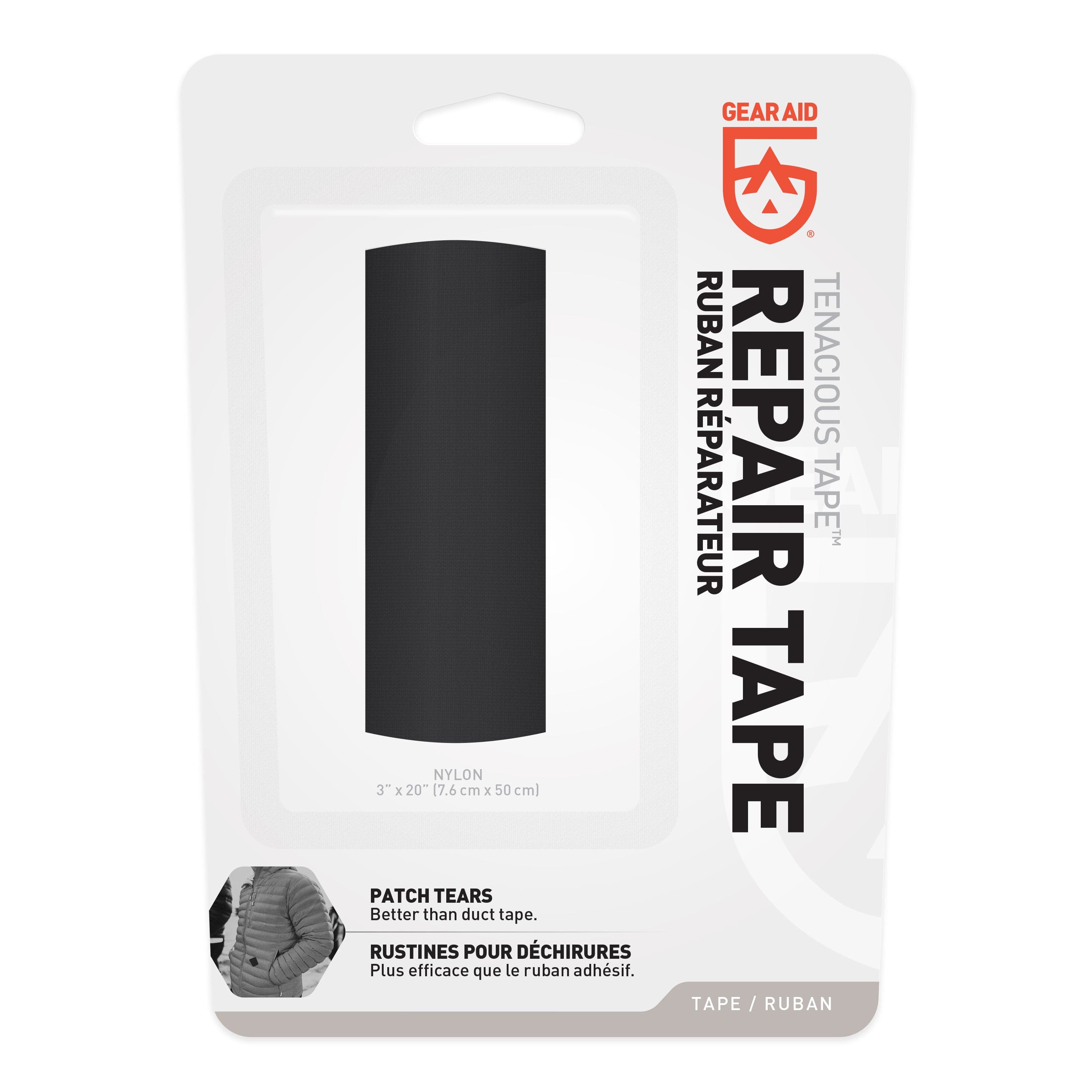 Gear Aid  Tenacious Tape Patches - Clear, Black - 4Corners Riversports