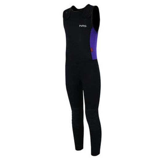 Featuring the Used Youth Wetsuit - Famer Bill used paddle gear, used pfd, used skirt manufactured by NRS shown here from one angle.